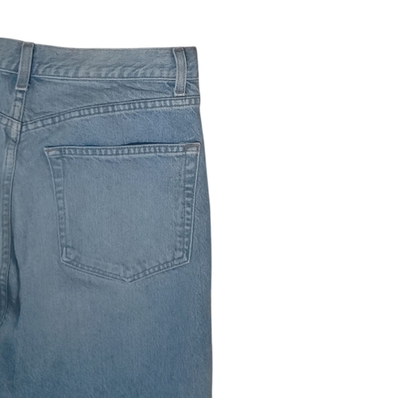 Reformation Women Zoe High Rise Loose Jean Wash Montauk Distressed Raw Jeans 29 - Picture 6 of 9